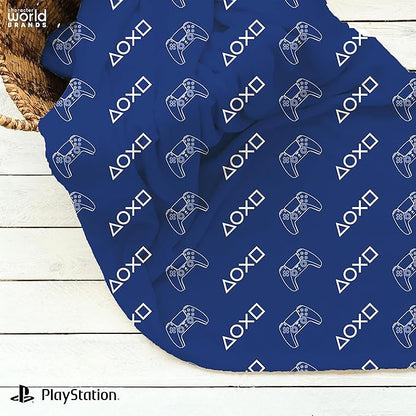 Playstation 'Game Controller' Fleece Blanket