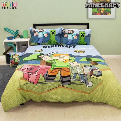 Minecraft 'Adventure' Double Panel Duvet Set