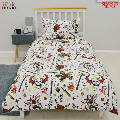 Stranger Things 'Hellfire Club' Single Panel Duvet Set