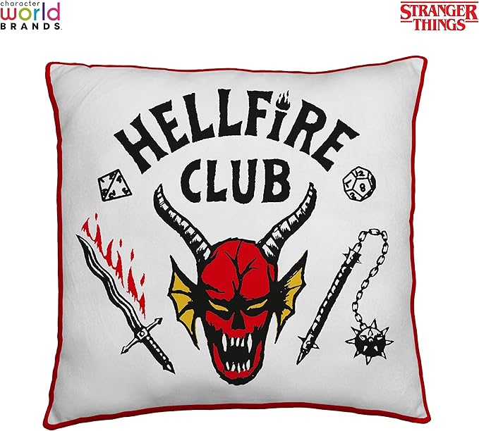 Stranger Things 'Hellfire Logo' Cushion