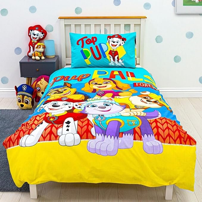 Paw Patrol 'Pawsitive' Single Panel Duvet Set