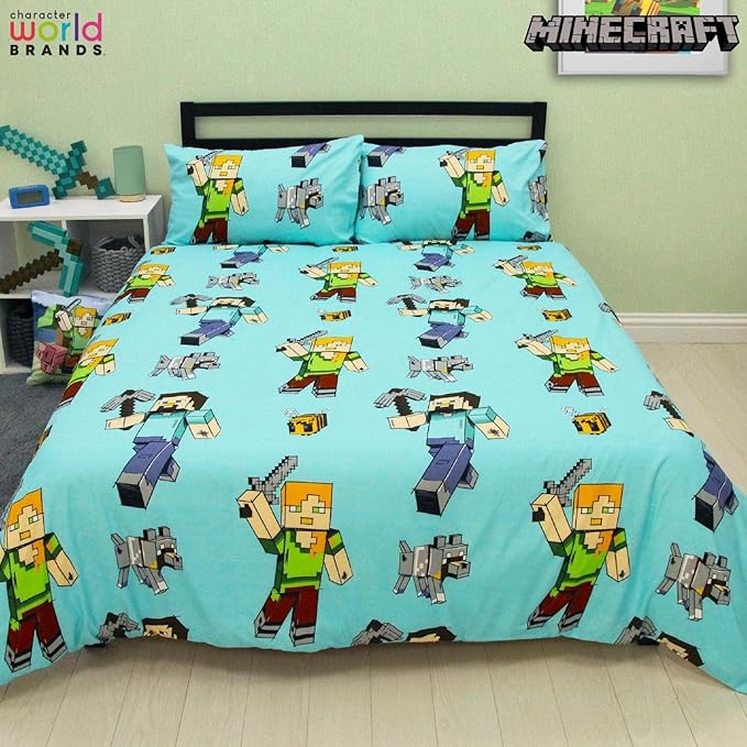 Minecraft 'Adventure' Double Rotary Duvet Set