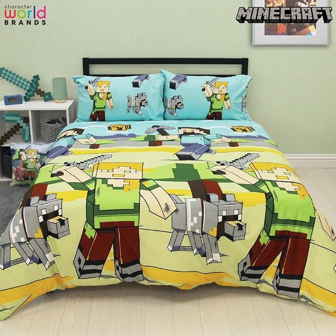 Minecraft 'Adventure' Double Rotary Duvet Set