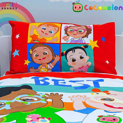 CoComelon 'Friends' Junior Panel Duvet Set