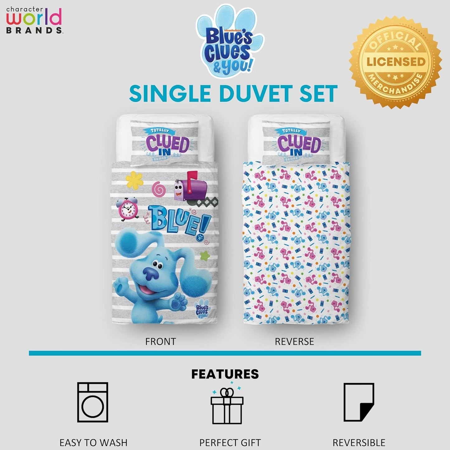 Blues Clues Single Panel Duvet Set