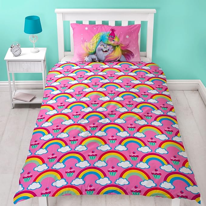 Trolls 'Dreams' Single Panel Duvet Set