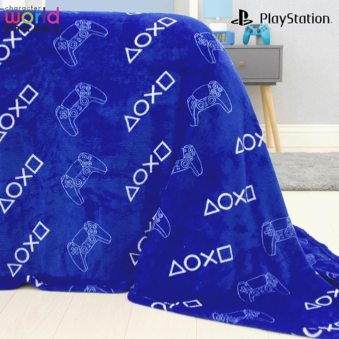 Playstation 'Game Controller' Fleece Blanket