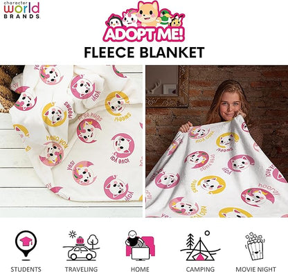 Adopt me 'The Best' Fleece Blanket