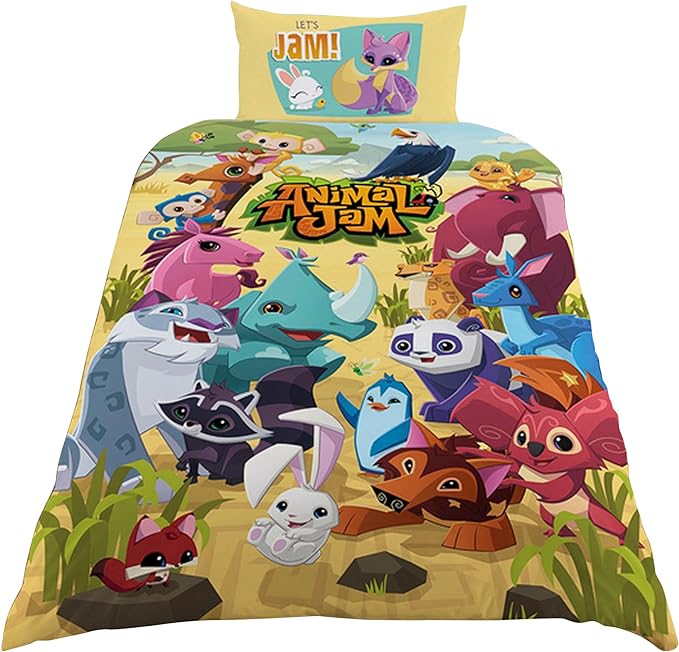 Animal Jam Single Panel Duvet Set