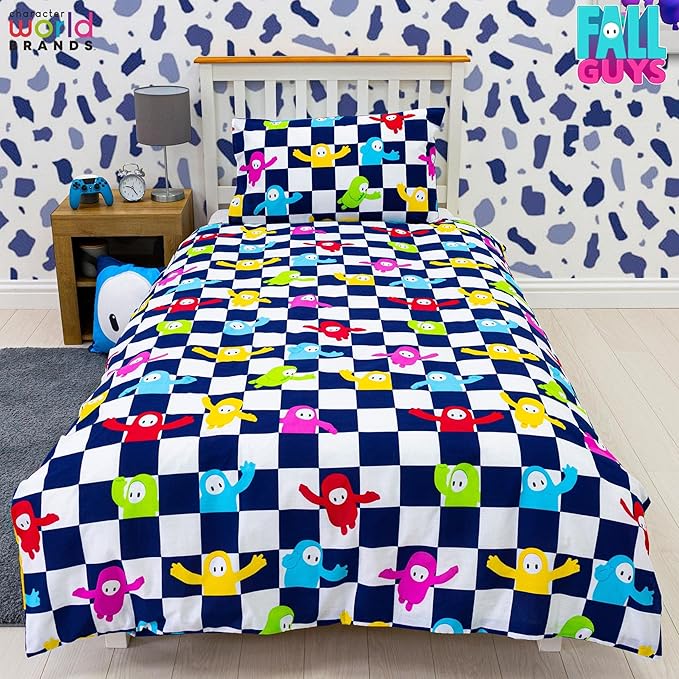 Fall Guys Single Panel Duvet Set