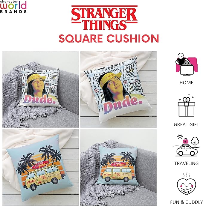 Stranger Things 'Dude Surfer Boy Van' Cushion