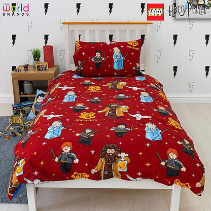 Harry Potter 'LEGO Design' Single Panel Duvet Set