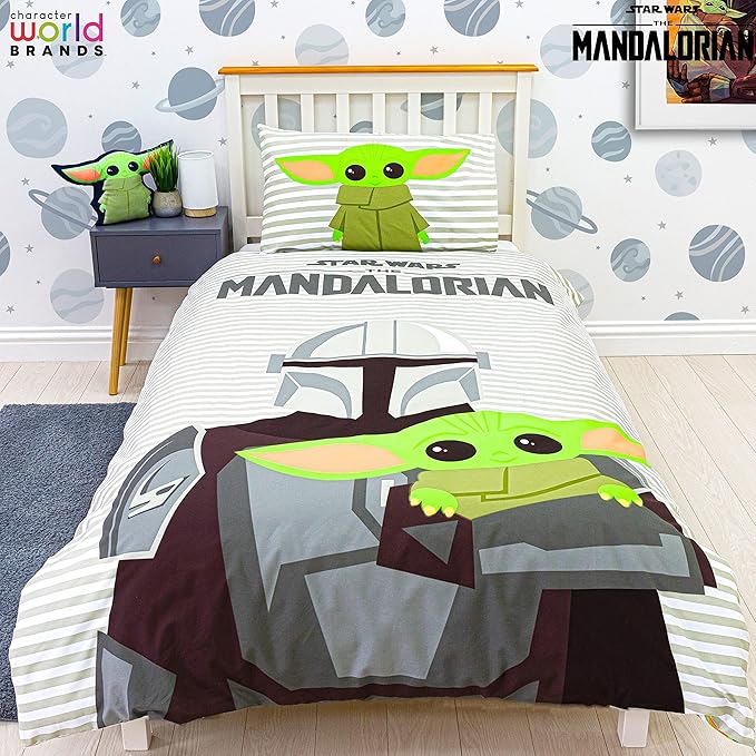 Star Wars Mandalorian 'Grogu Baby Yoda' Single Panel Duvet Set