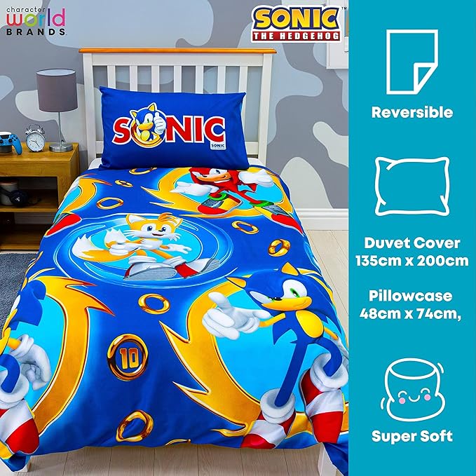 Sonic The Hedgehog 'Speed' Rotary Duvet Set