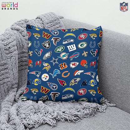 NFL American Football 'Pitch' Square Cushion