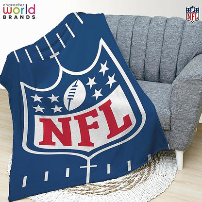 NFL American Football 'Pitch' Fleece Blanket