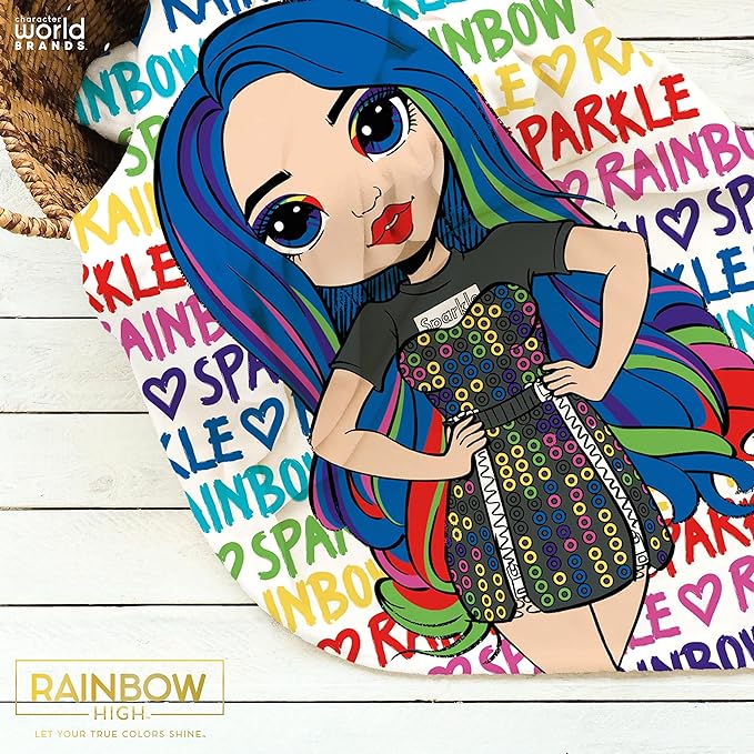 Rainbow High 'Rainbow' Fleece Blanket