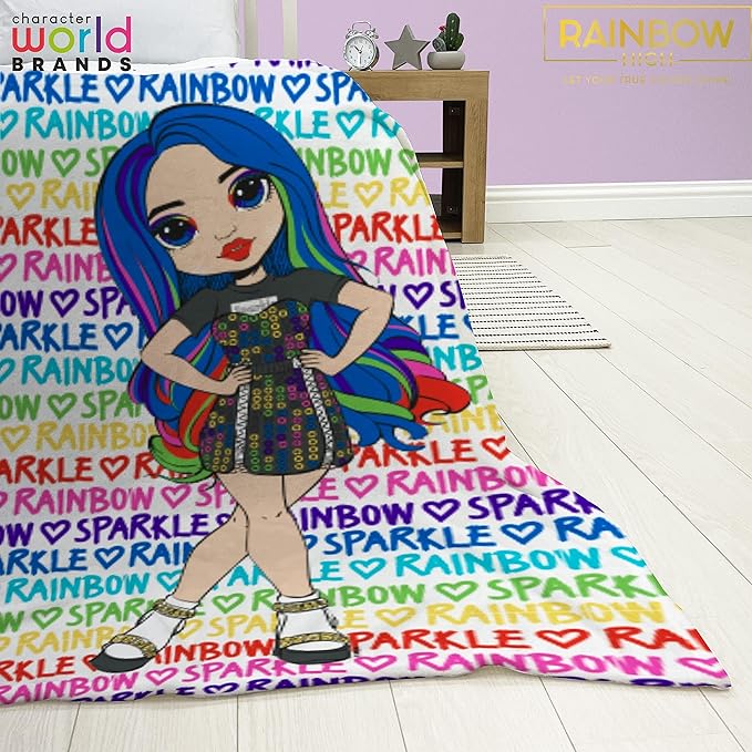 Rainbow High 'Rainbow' Fleece Blanket