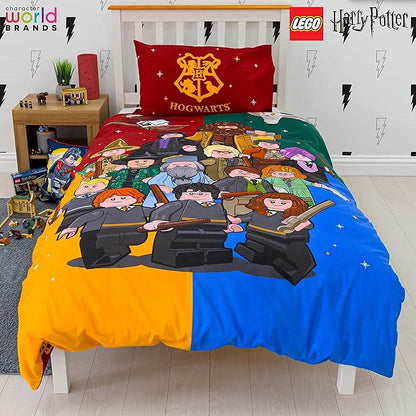 Harry Potter 'LEGO Design' Single Panel Duvet Set