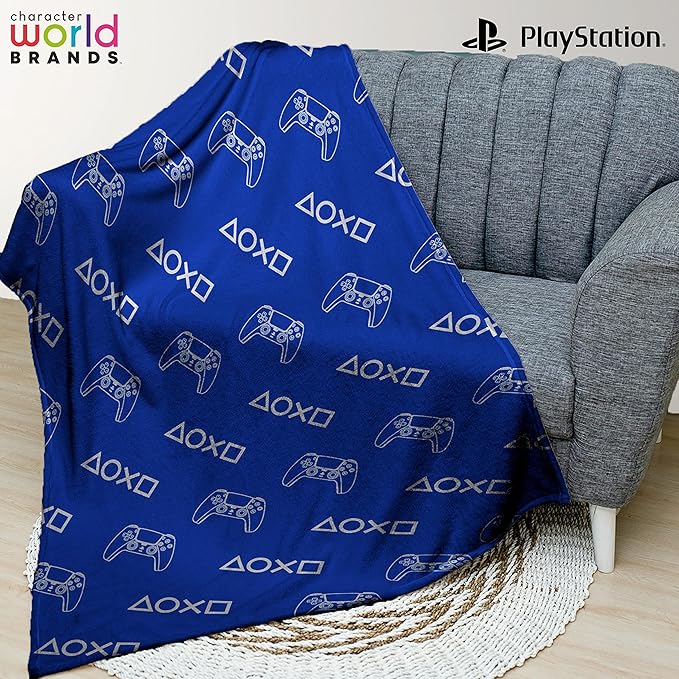 Playstation 'Game Controller' Fleece Blanket