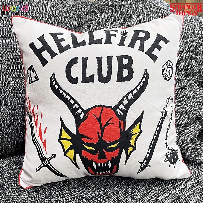 Stranger Things 'Hellfire Logo' Cushion