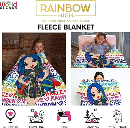 Rainbow High 'Rainbow' Fleece Blanket