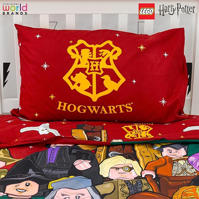 Harry Potter 'LEGO Design' Single Panel Duvet Set