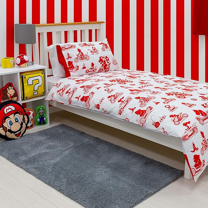 Nintendo 'Mario Kart' Single Panel Duvet Set