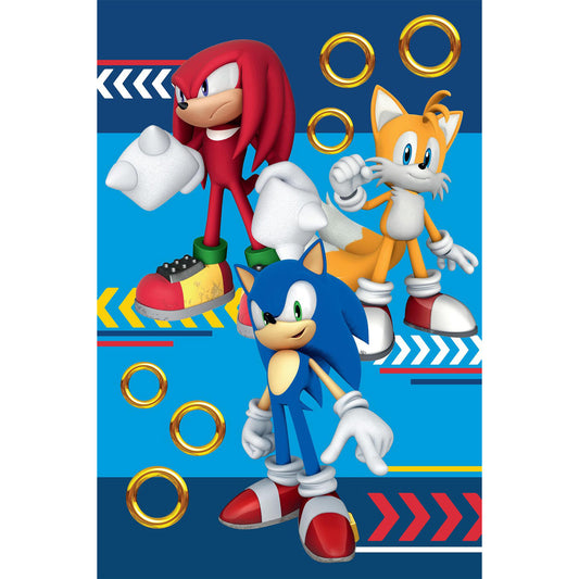 Sonic 'Team' Panel Fleece Blanket