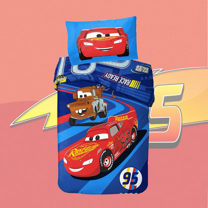 Disney Single Panel Duvet Set - McQueen & Mater Design
