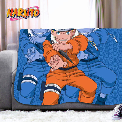 Naruto Fleece Blankets – Naruto Shadow Clone Design - 100 x 150 cm