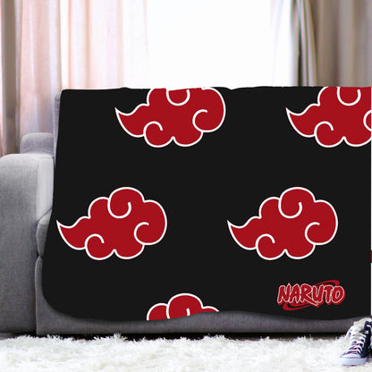 Naruto Fleece Blankets – Akatsuki Cloud Design - 100 x 150 cm
