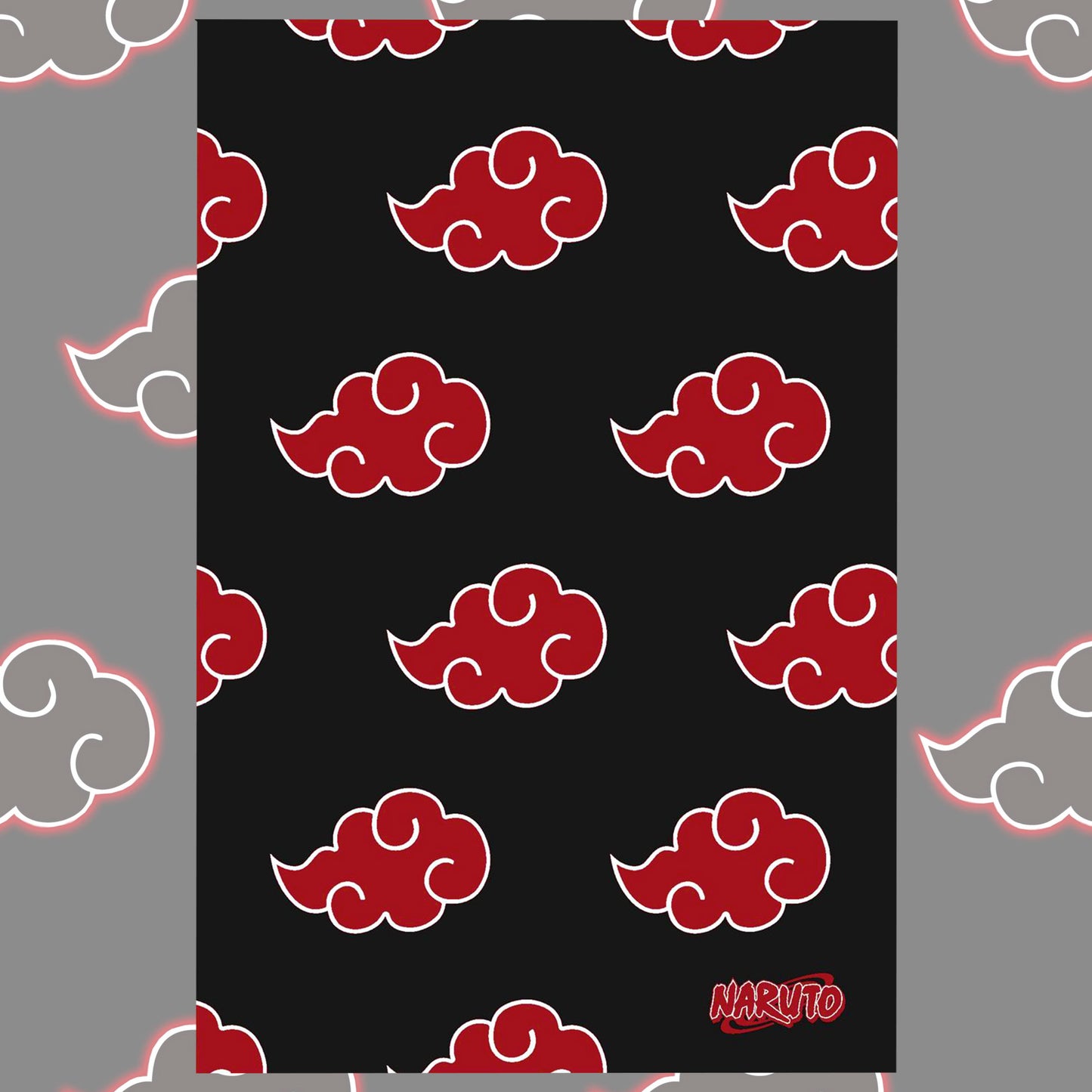 Naruto Fleece Blankets – Akatsuki Cloud Design - 100 x 150 cm