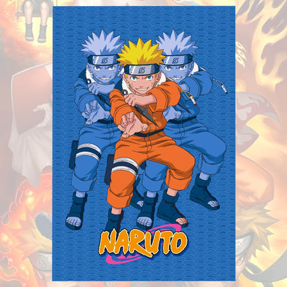 Naruto Fleece Blankets – Naruto Shadow Clone Design - 100 x 150 cm