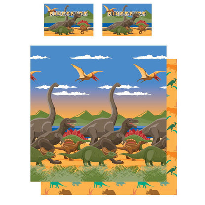 Dinosaurs Dino Herd Panel Duvet Set