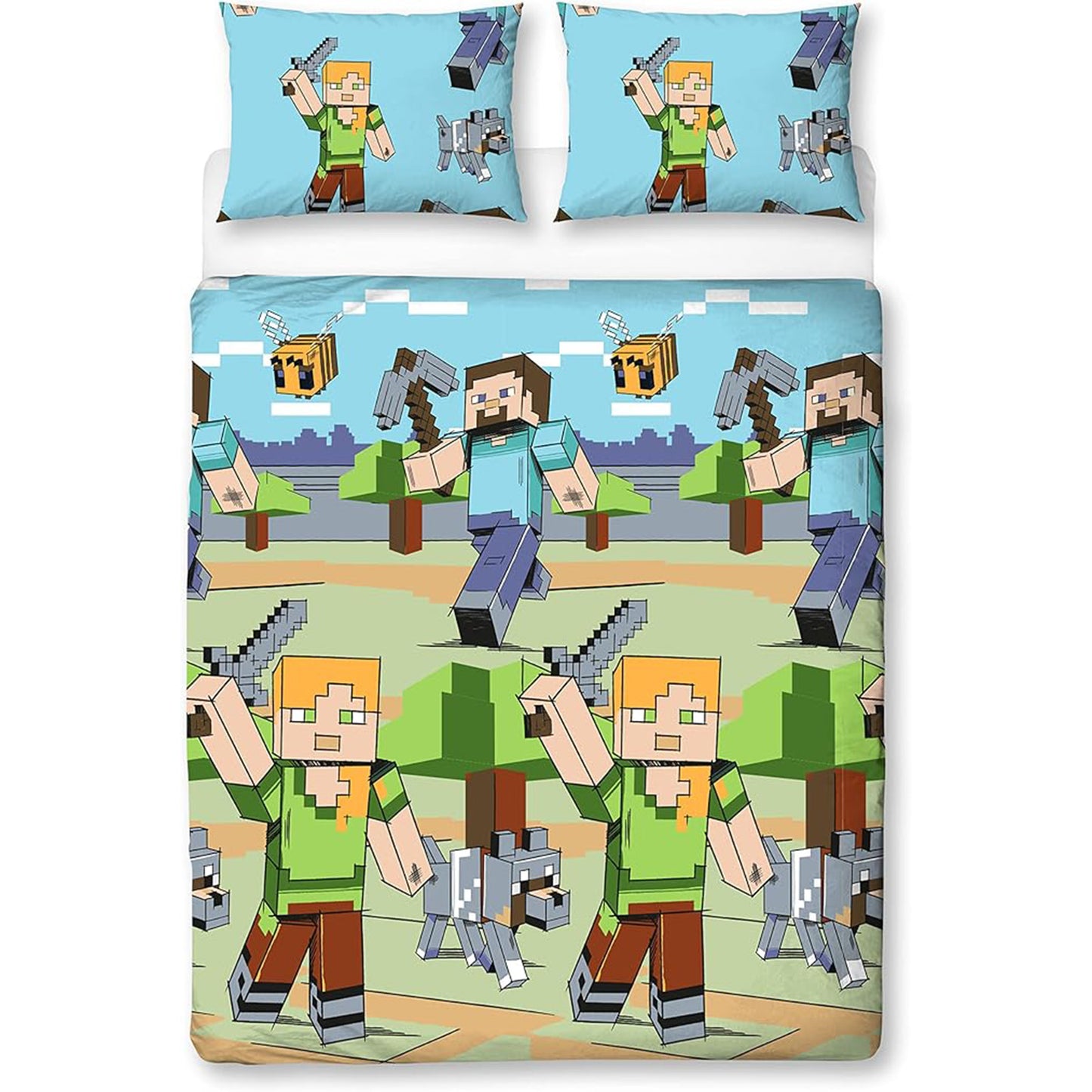 Minecraft 'Adventure' Double Rotary Duvet Set