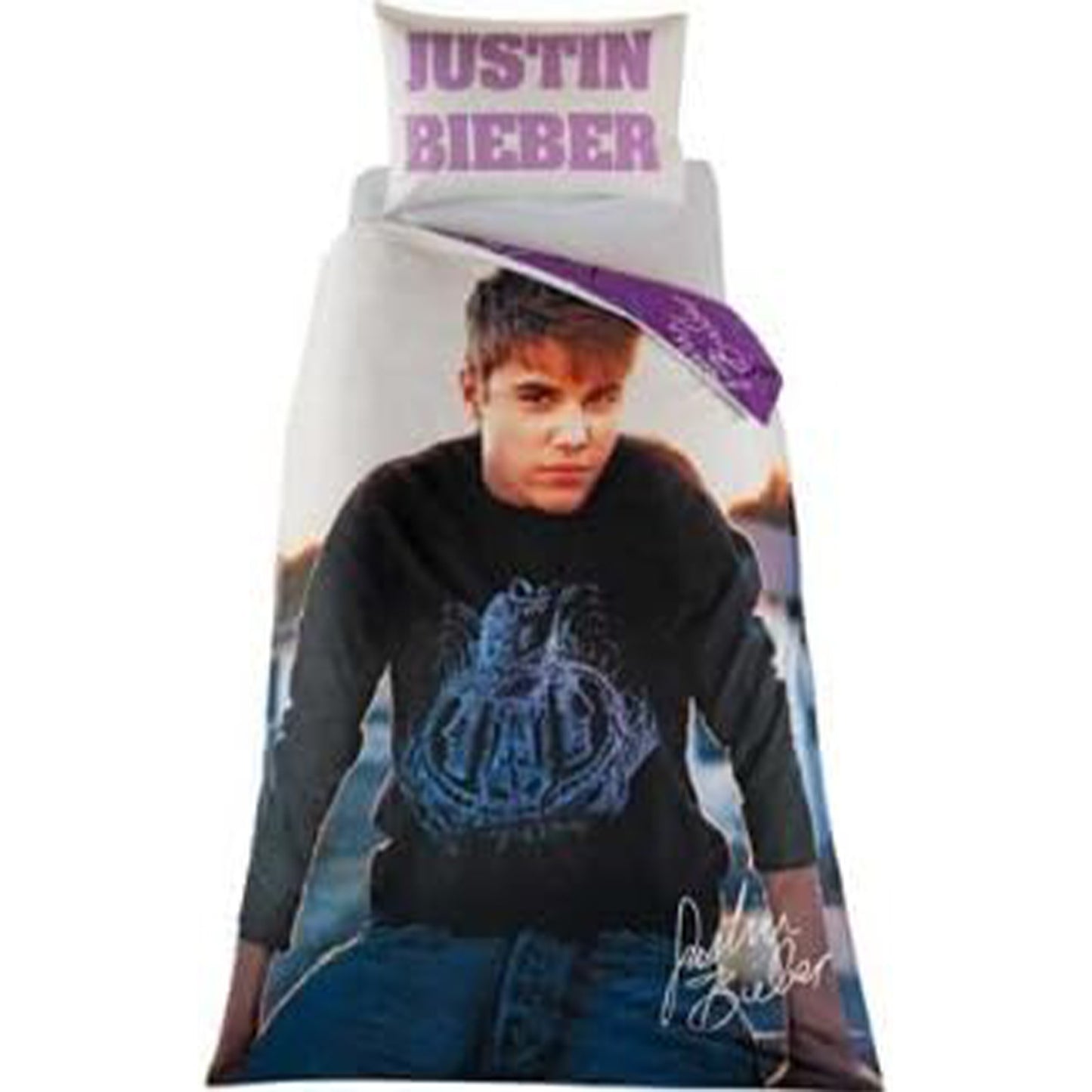 Justin Bieber Single Panel Duvet Set