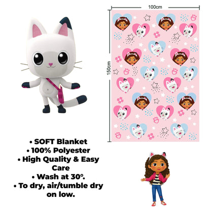 Gabby's Dollhouse Fleece Blanket – 100 x 150 cm