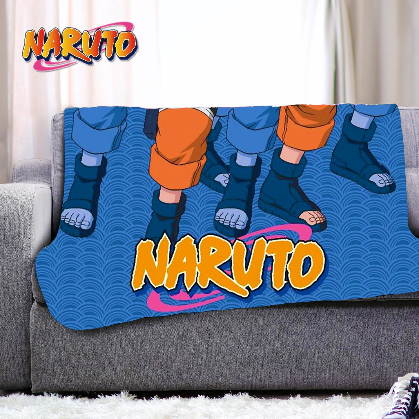 Naruto Fleece Blankets – Naruto Shadow Clone Design - 100 x 150 cm