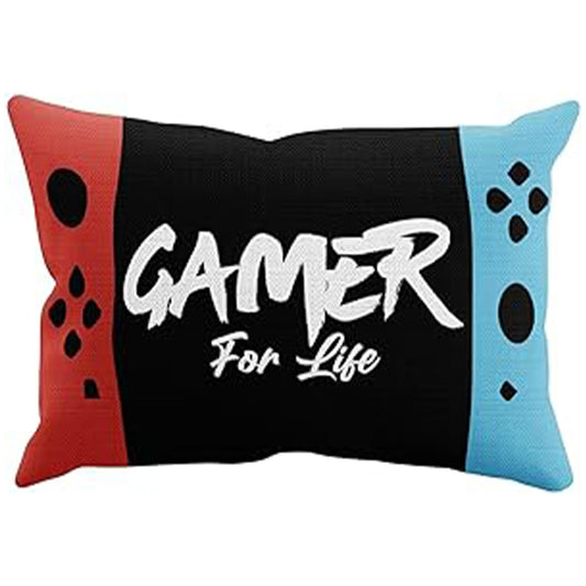 Gamer 'Gamer For Life' Rectangle Cushion