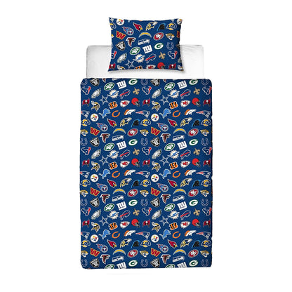 NFL 'Logo' Single Panel Duvet Set