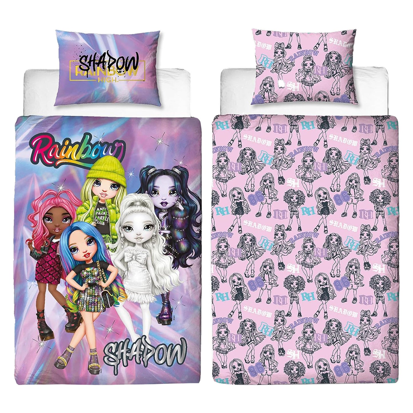 Rainbow High 'Shadow' Single Panel Duvet Set