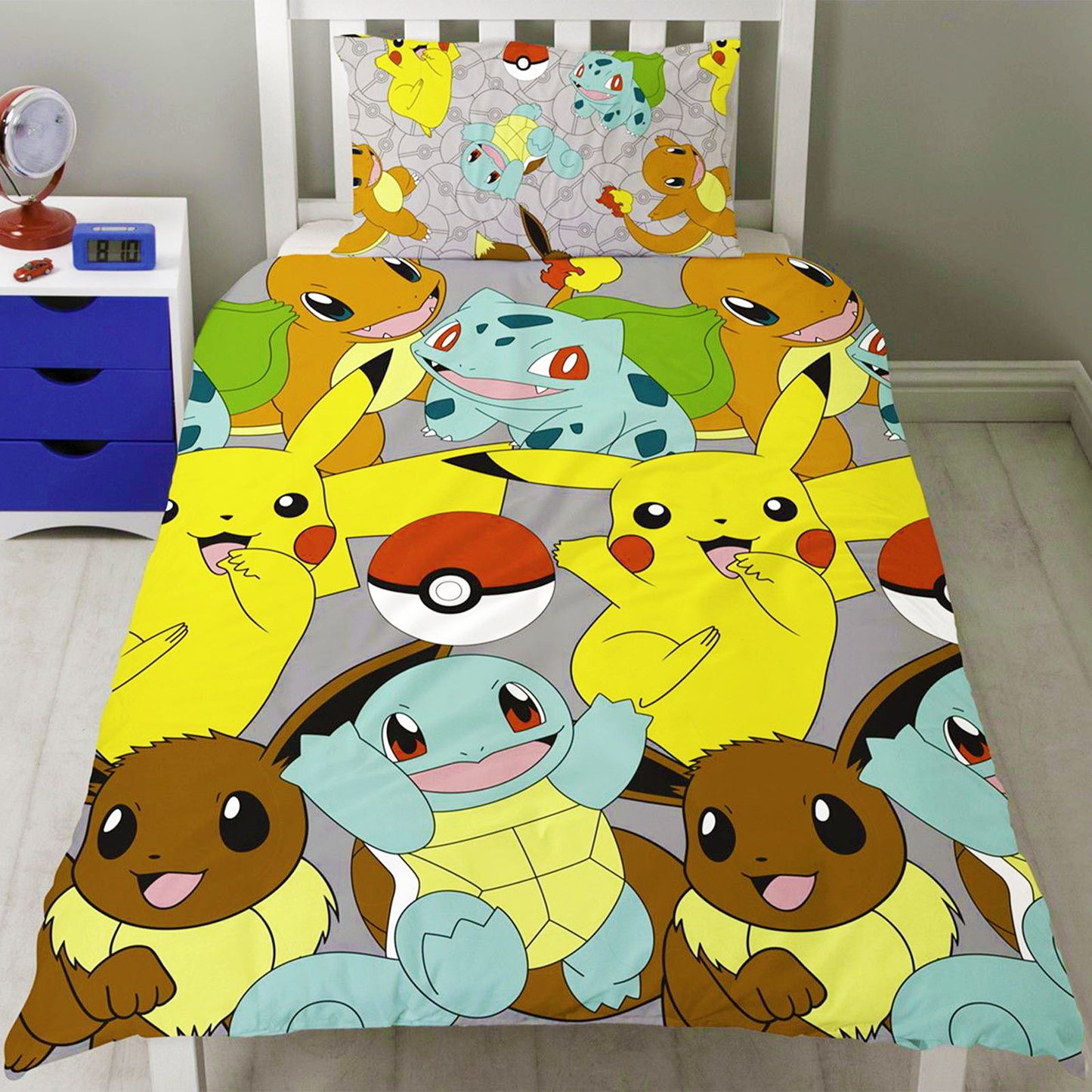 Pokemon 'Catch' Single Rotary Duvet Set