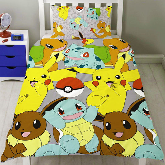 Pokemon 'Catch' Single Rotary Duvet Set