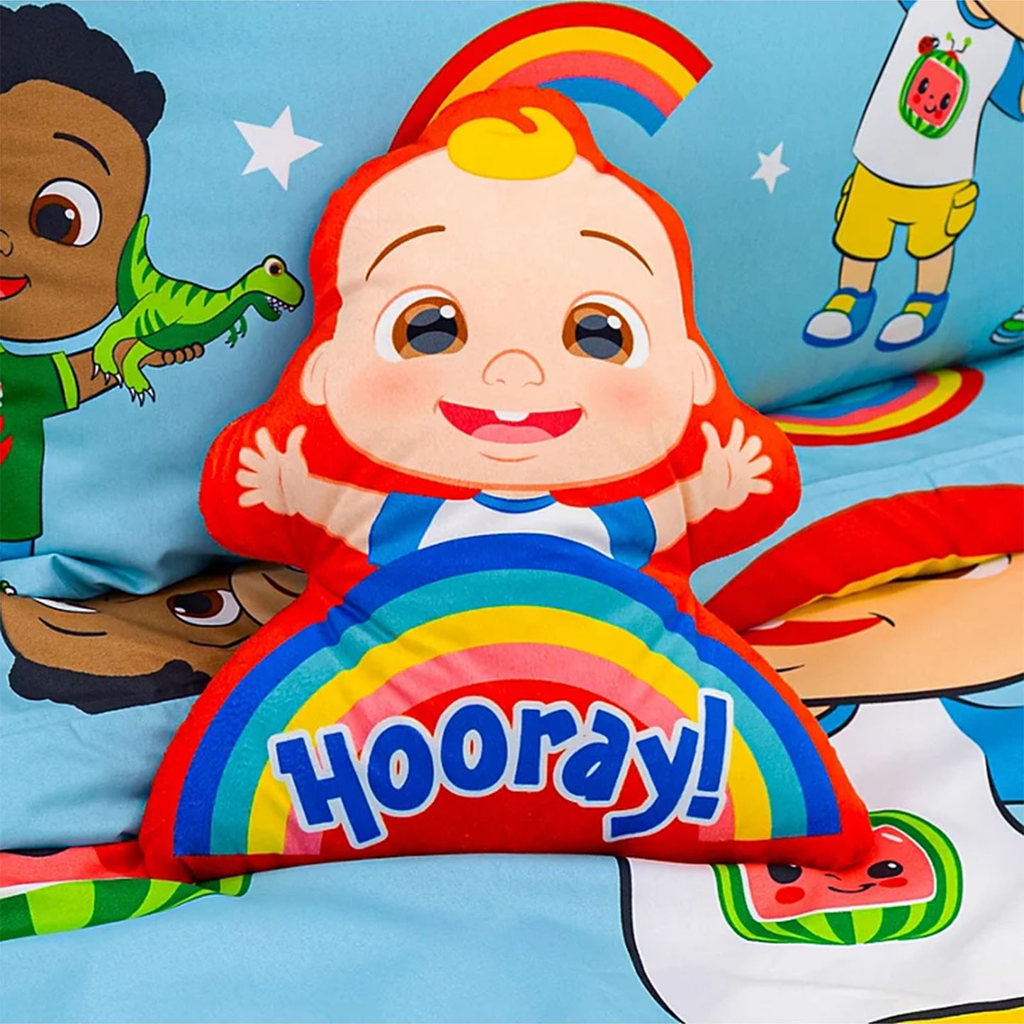 Cocomelon 'Hooray Rainbow' Cushion