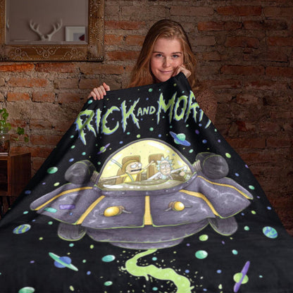 Rick and Morty Fleece Blanket