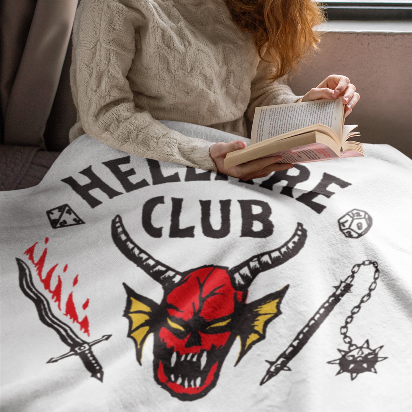 Stranger Things 'Hellfire Club' Fleece Blanket