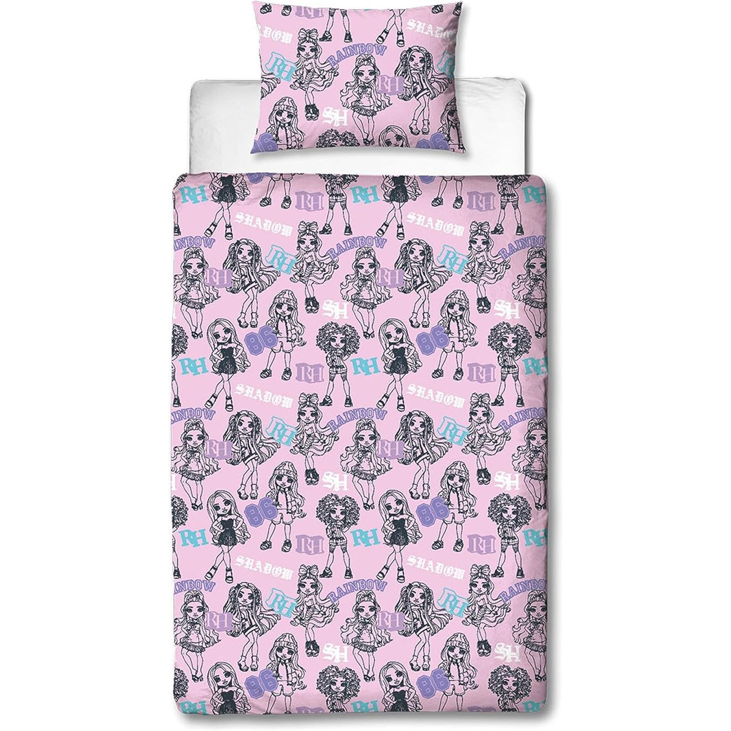 Rainbow High 'Shadow' Single Panel Duvet Set