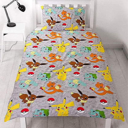 Pokemon 'Catch' Single Rotary Duvet Set