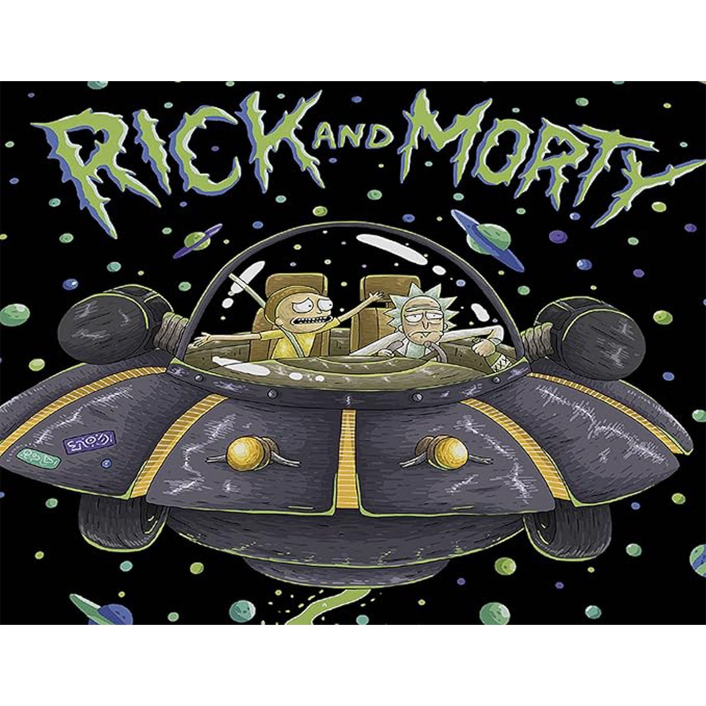 Rick And Morty Single Panel Duvet Set